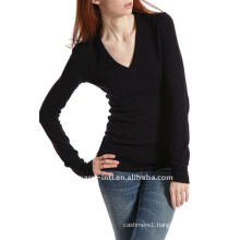 pure ladies' v neck cashmere pullover